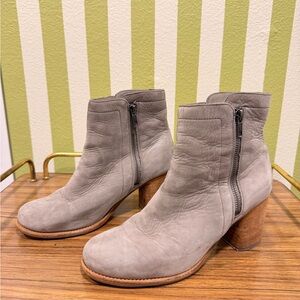 Frye Light Gray Ankle Booties